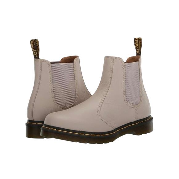Dr Martens 2976 Chelsea Boot Vintage Taupe Virginia Leather  Dr Martens 8 2976 Virginia Chelsea Boot Taupe Leather